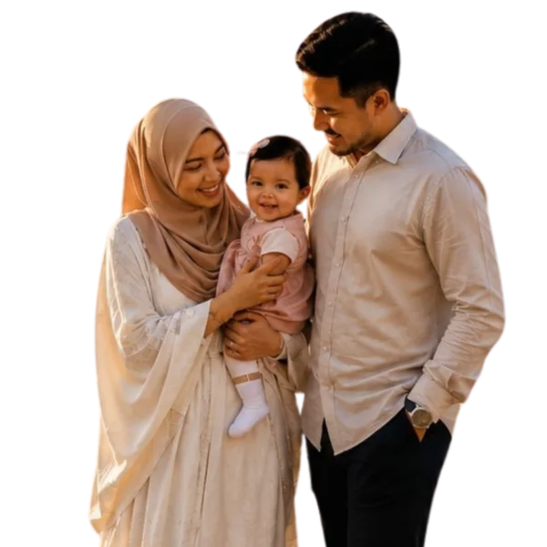 Pasangan muda Melayu bersama bayi selepas berjaya menjalani rawatan IVF
