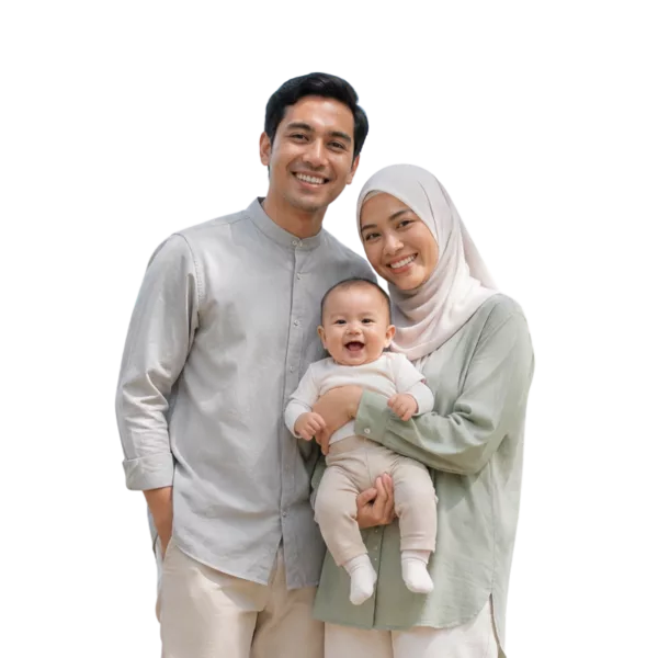 Pasangan muda Melayu bersama bayi hasil rawatan kesuburan IVF