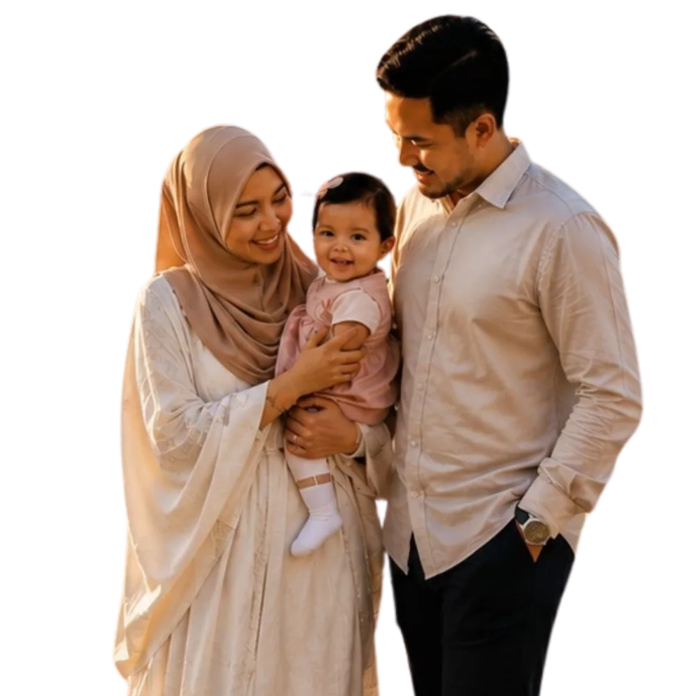 Pasangan muda Melayu bersama bayi selepas berjaya menjalani rawatan IVF